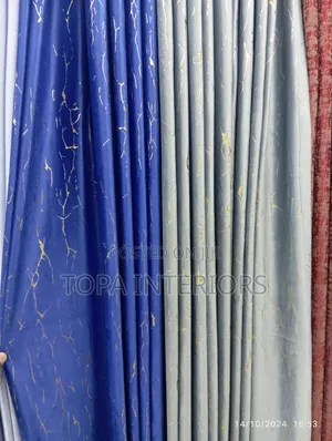 Blue and Grey Velvet Window Curtains Quality Velvet Curtains