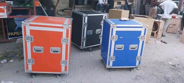 12U PA Rack DJ Road Case With Slant Mixer Top