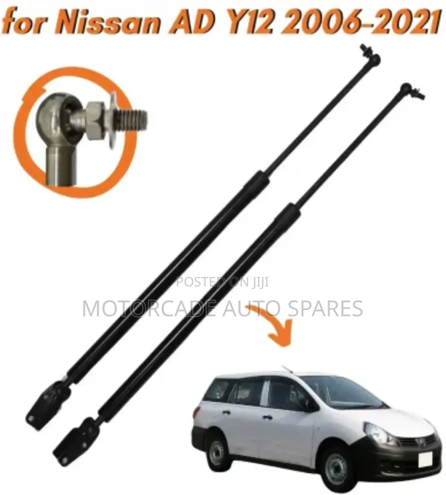 Nissan Advan 2006-2018 Y11 And Y12  Boot Shocks Set