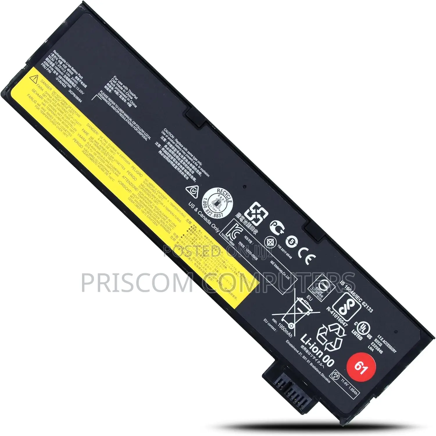 Laptop Battery for Lenovo Thinkpad A475 T470 T570 T480 T580