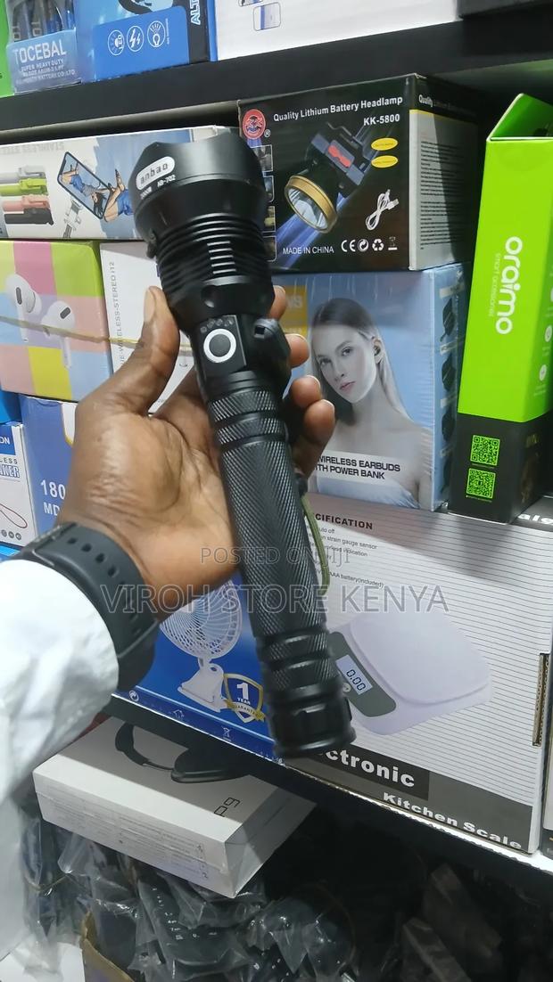 AB-702 Rechargeable Security Torch 2000 Watts With Zoom