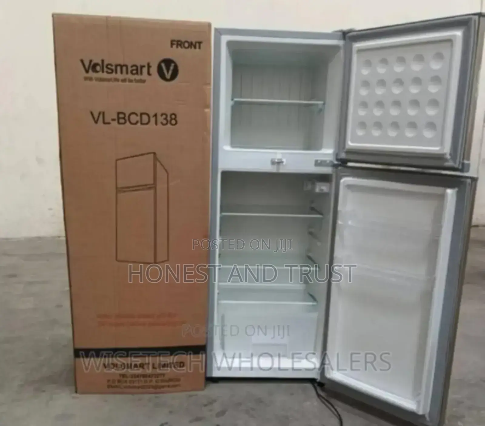 Brand New<>Volsmart Double Door 138 Litres Fridge <>