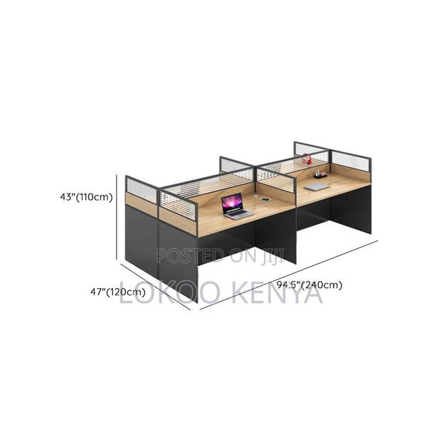 Executive Desk: 2-Way Straight Modular Office Workstation - thumbnail 5