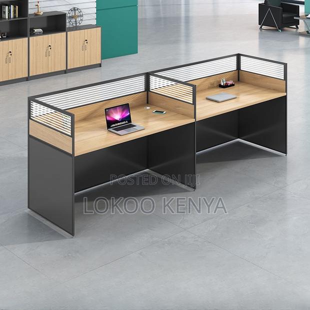 Executive Desk: 2-Way Straight Modular Office Workstation