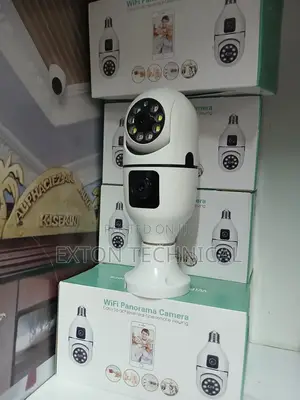360° Rotating Dual Lens Wifi PTZ Camera Bulb