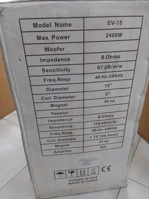 Enforcer EV-15 Loud Speaker System 15" 2400W
