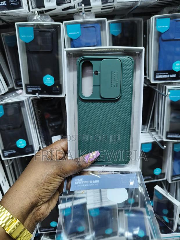 Samsung Galaxy A55 Green Nilkin Camshield Back Cover