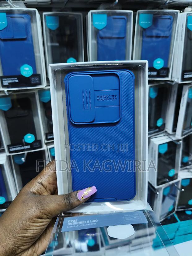 Samsung Galaxy A35 5g Blue Nilkin Camshield Back Cover