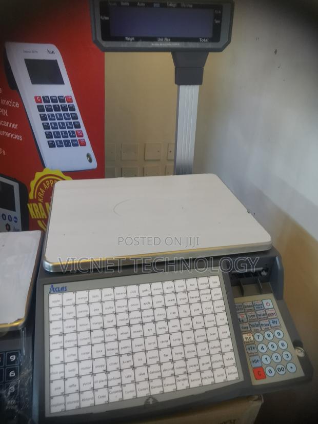 Commercial Weighing Scale With Barcode Label Printer - main view