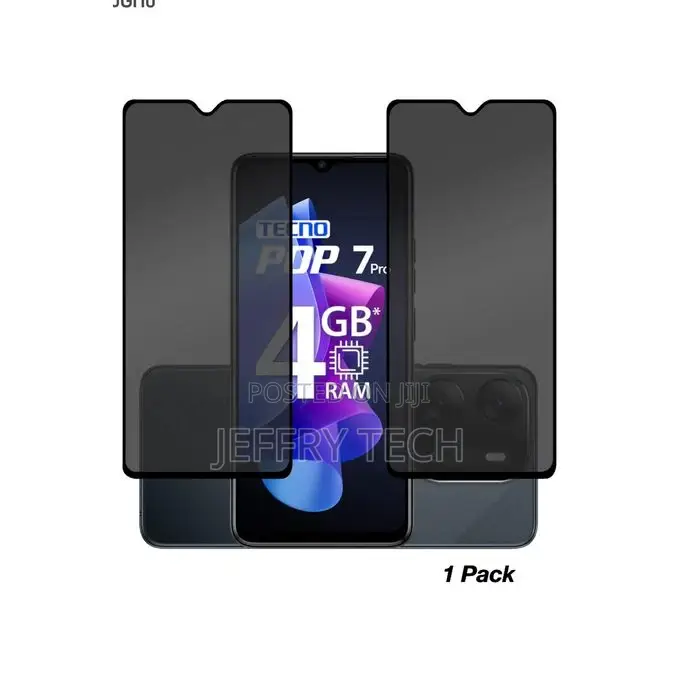Tecno Pop 7/Pop 7 Pro Drop Resistant Quality Privacy Screen