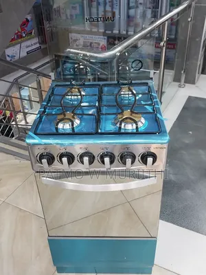 Cooker-Unitech Standing Cooker 4gas Burner +Gas Oven 50×50