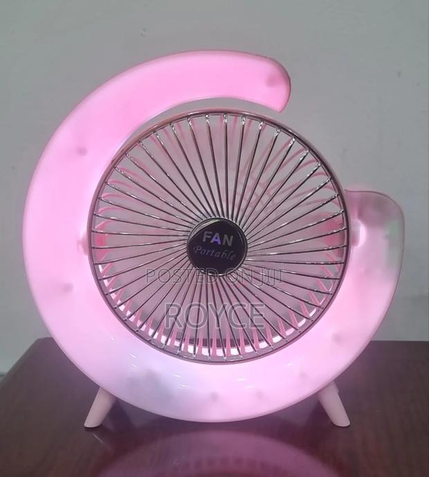 Colorful Desktop Fan With Light - thumbnail 5