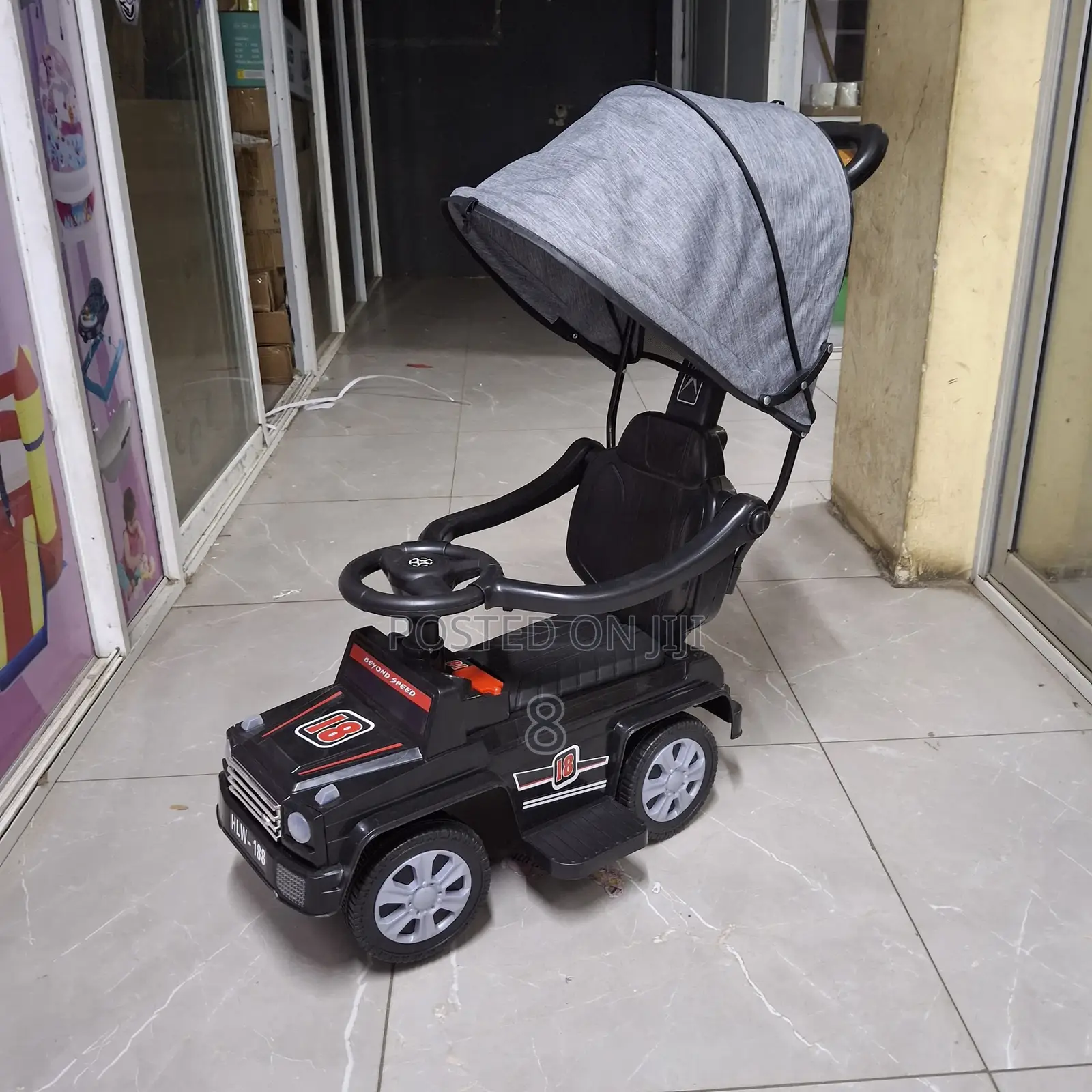 Kids Push Car With Canopy and Handle – Ultimate Outdoor Fun