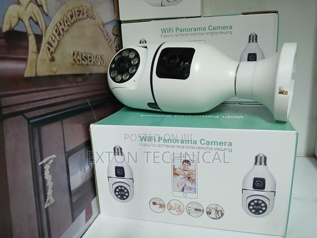 Dual Lens Bulb Camera 360 V380 Bulb PTZ Camera