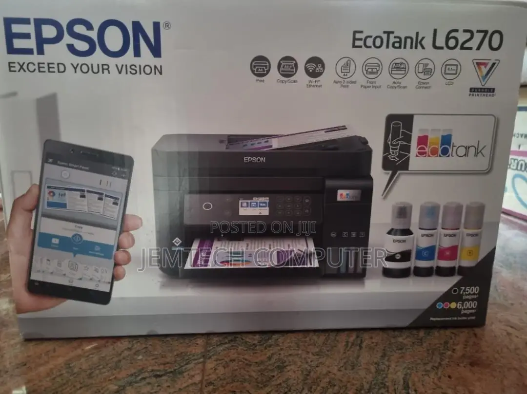 Epson Ecotank L6270 A4 Wi-Fi Ink Tank Printer With Adf
