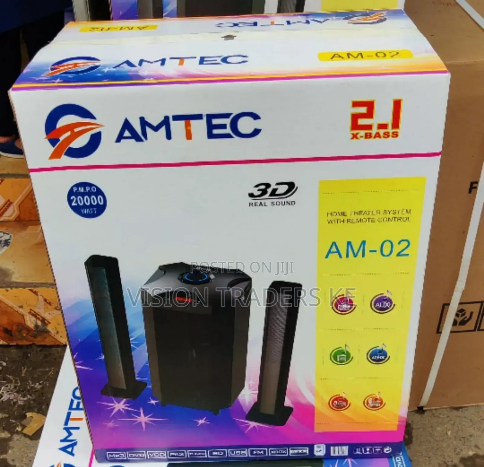 Amtec 2.1 Sound Bar System Speakers