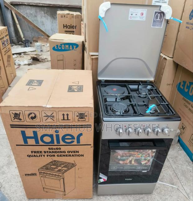 50*60 Haier 3 Gas + 1 Electric Cooker With Electric Oven