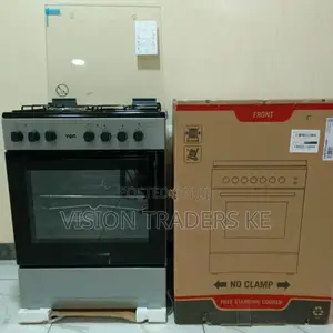 VON 60*55cm 3+1 Standing Cooker With Electric Oven-Top Black