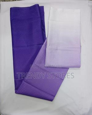 White Purple Polyster Shower Curtains - thumbnail 2