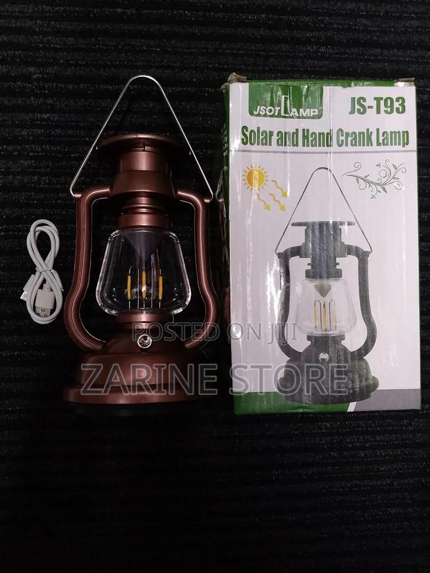 Hand Lantern, Solar Hand Crank Lamp Type C Charging Cable - main view