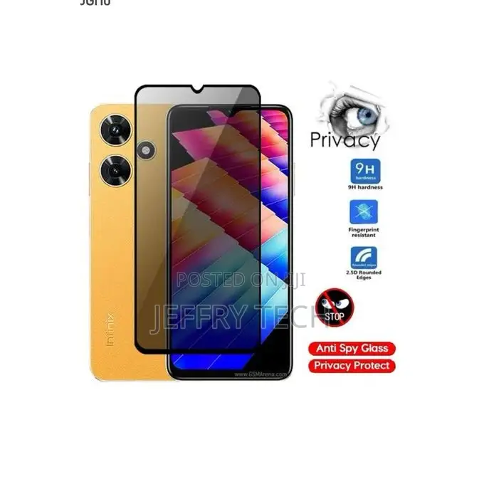 Infinix Hot 30i Quality Strong Anti Drop Privacy Screen Prot