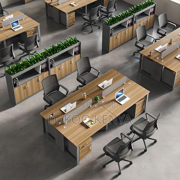 Office Furniture: 4-Way Open View Office Workstation - thumbnail 2