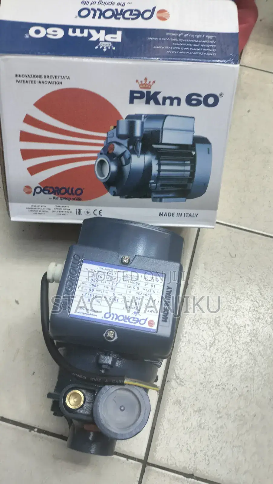 Pedrollo Water Pump Pkm60 0.5hp Pedrollo Booster Pump