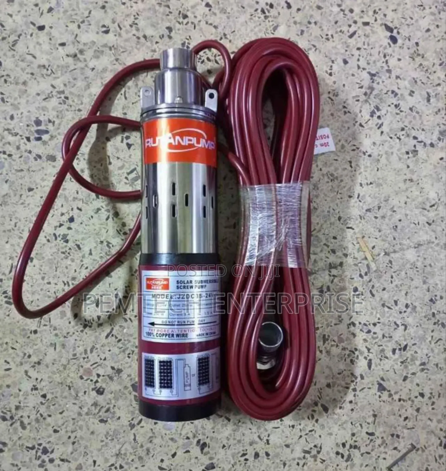 50m Submersible DC Solar Water Pump
