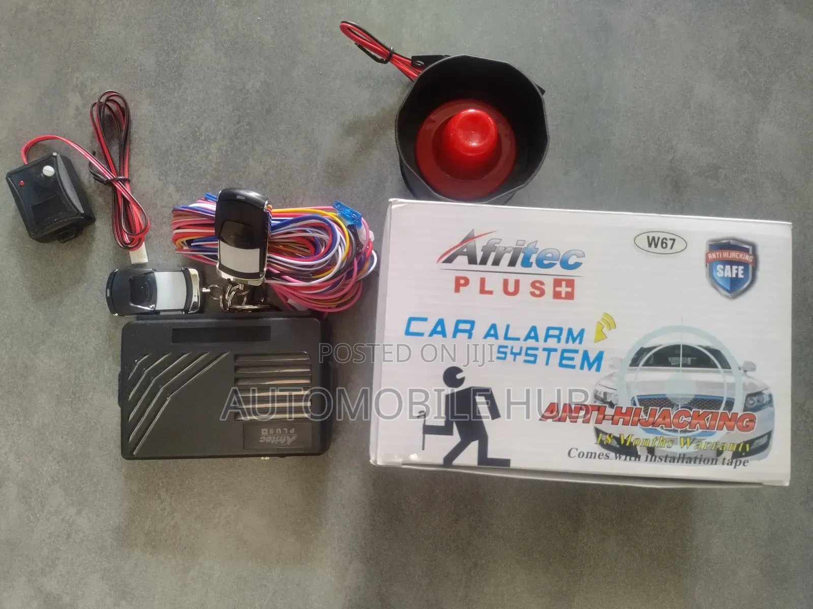 Afritec Car Alarm System With Cutoff