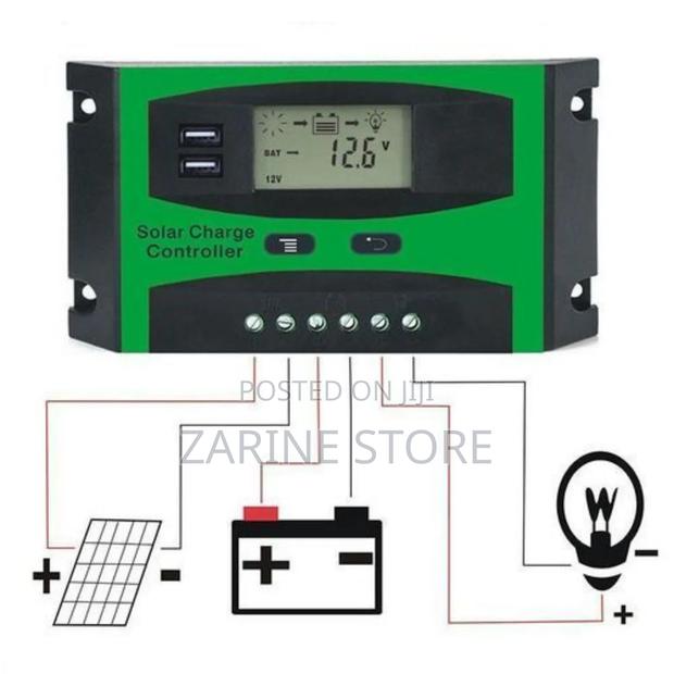 LCD Display PMW Solar Charge Controller Forsolar Grid System - thumbnail 2
