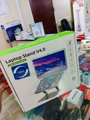 Laptop Stand V4.0 With 2 Cooling Fan - Silver