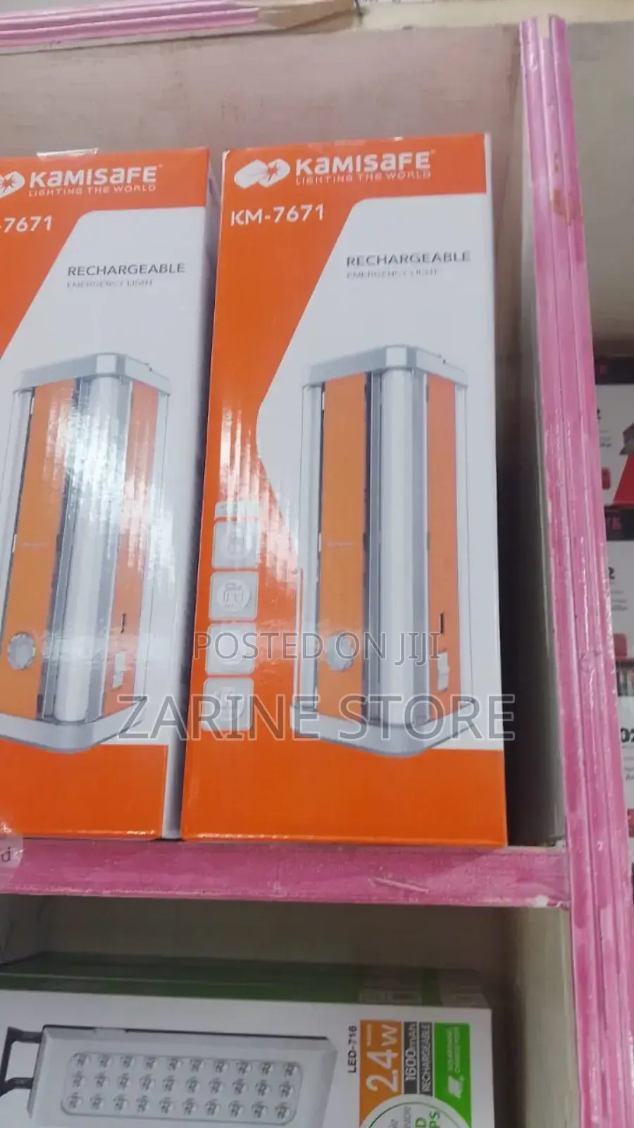Kamisafe Rechargeable Light With 4 Tubes Km-7671