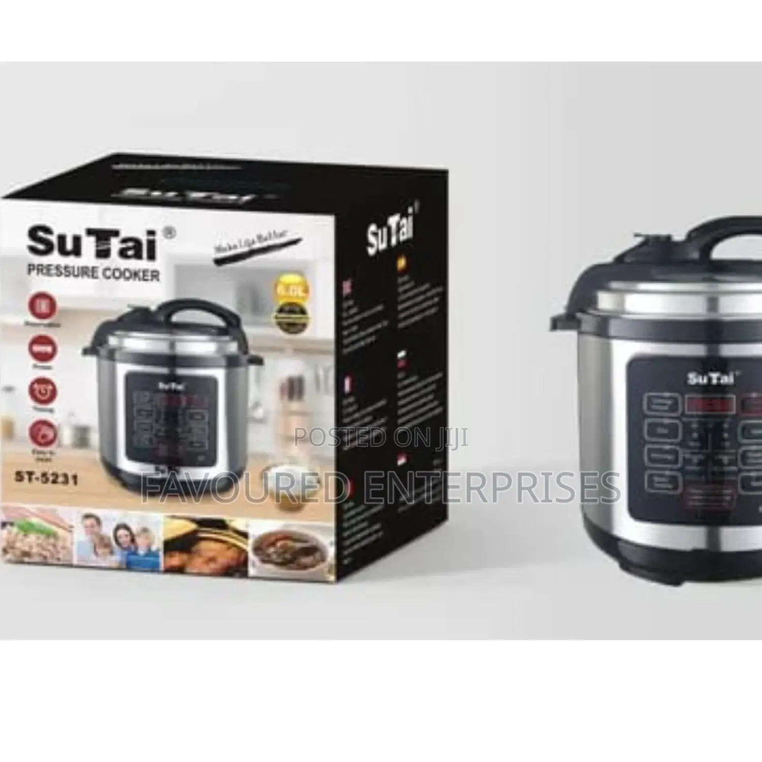 Electric Pressure Cooker With Food Timer-6 L