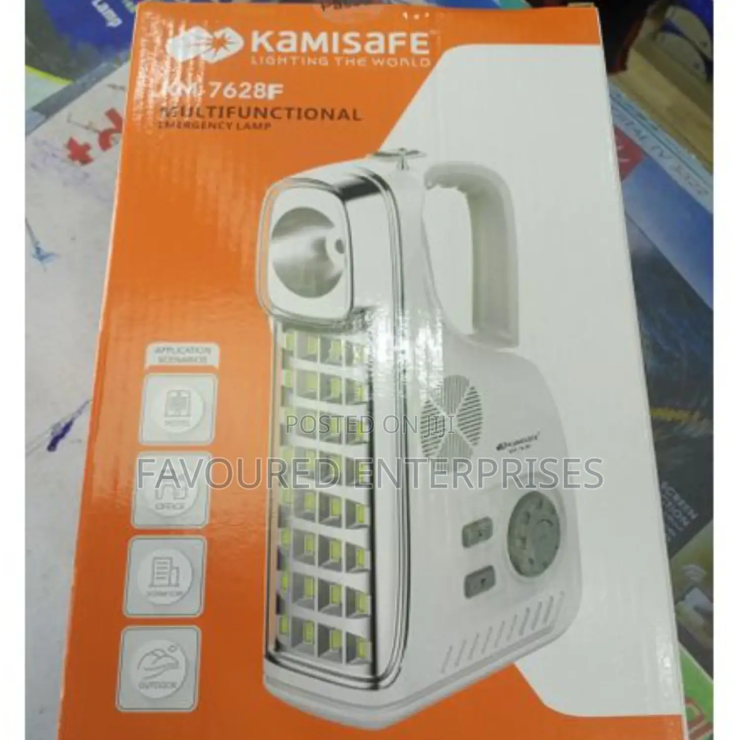 Kamisafe Radio Rechargeable LED Lamp