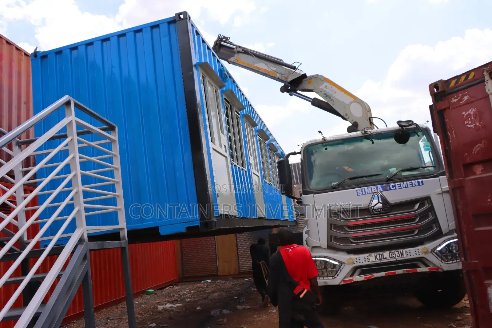 Container Office Completed, Loading to Be Delivered.