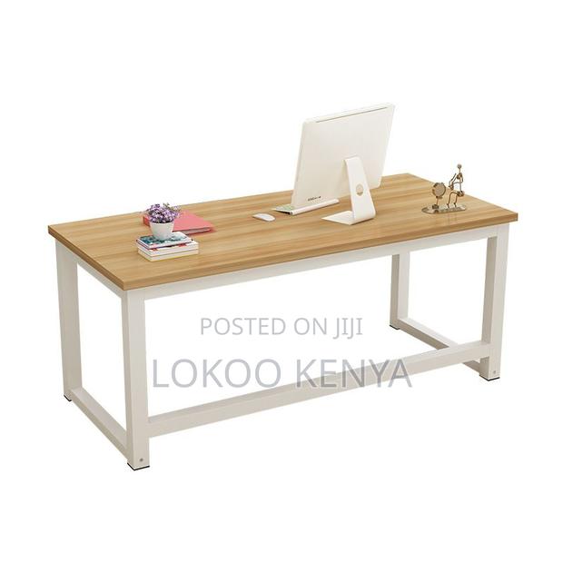 Office Desk: Industrial Study Rectangular Home Office Desk - thumbnail 3