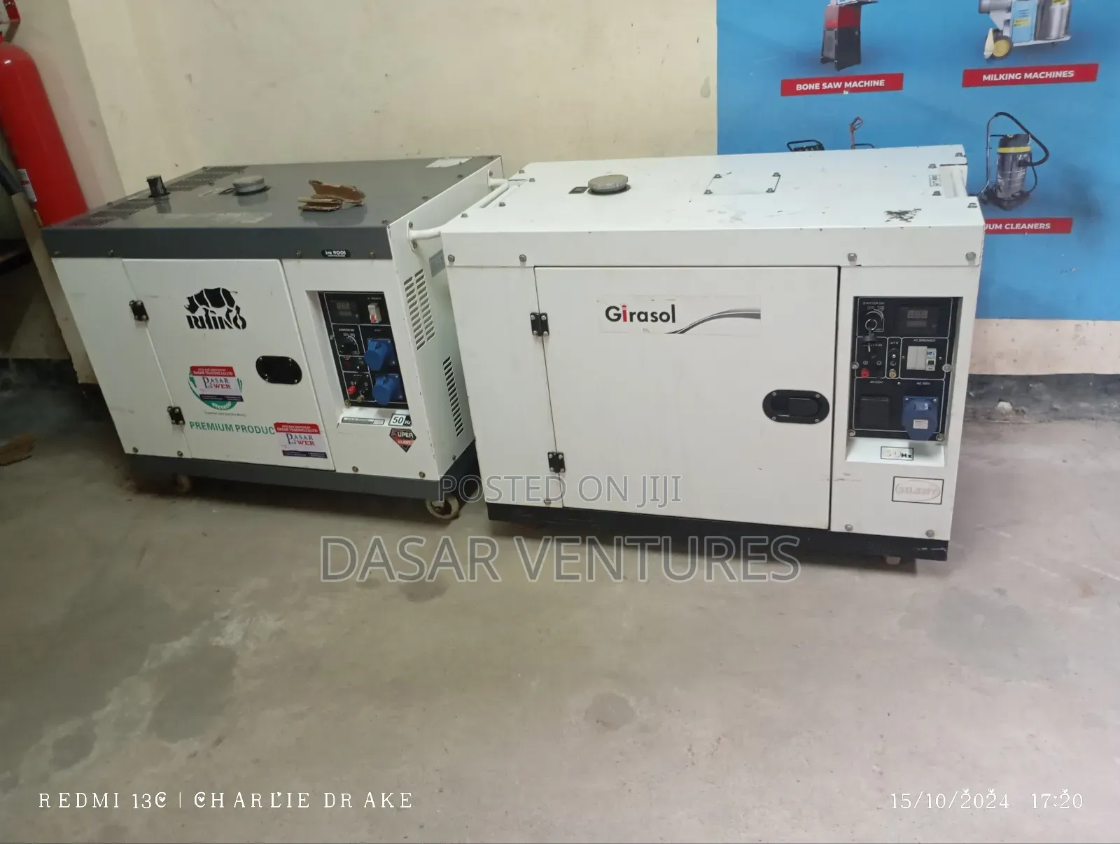 Generator Hire 12kva Diesel With Cable 8m