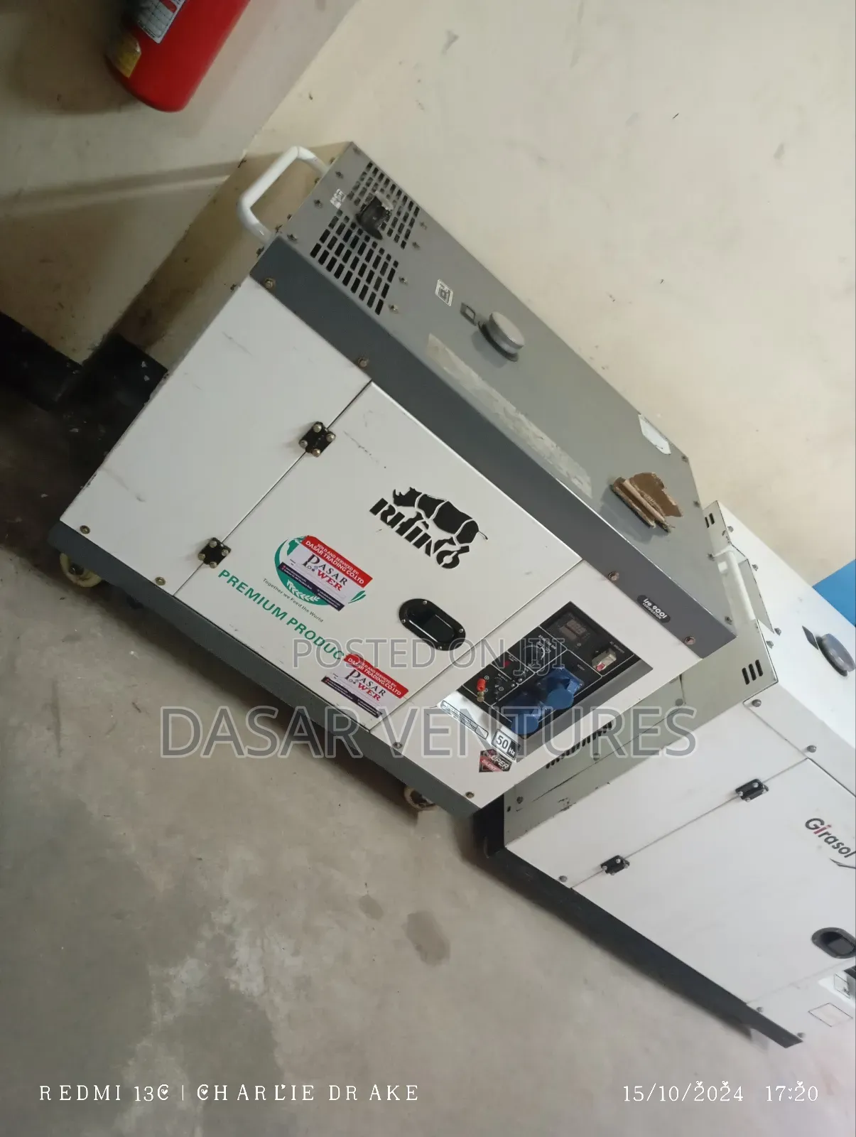 Generator Hire 12kva - Rhino Brand