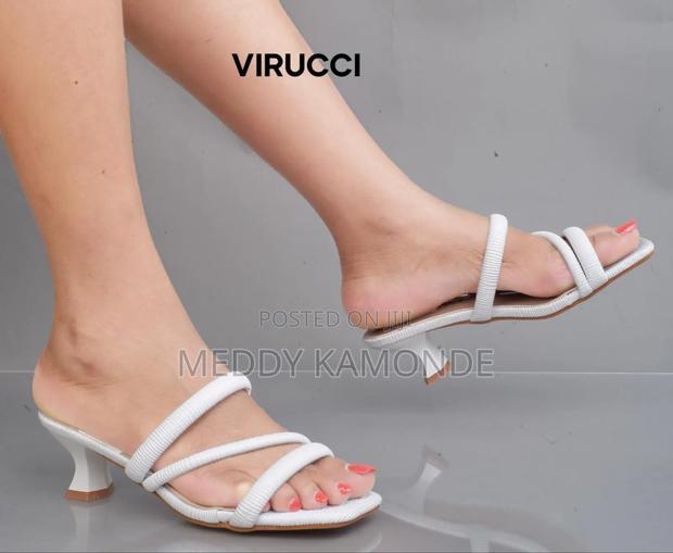 Gold Silver Chunky Heel - thumbnail 2