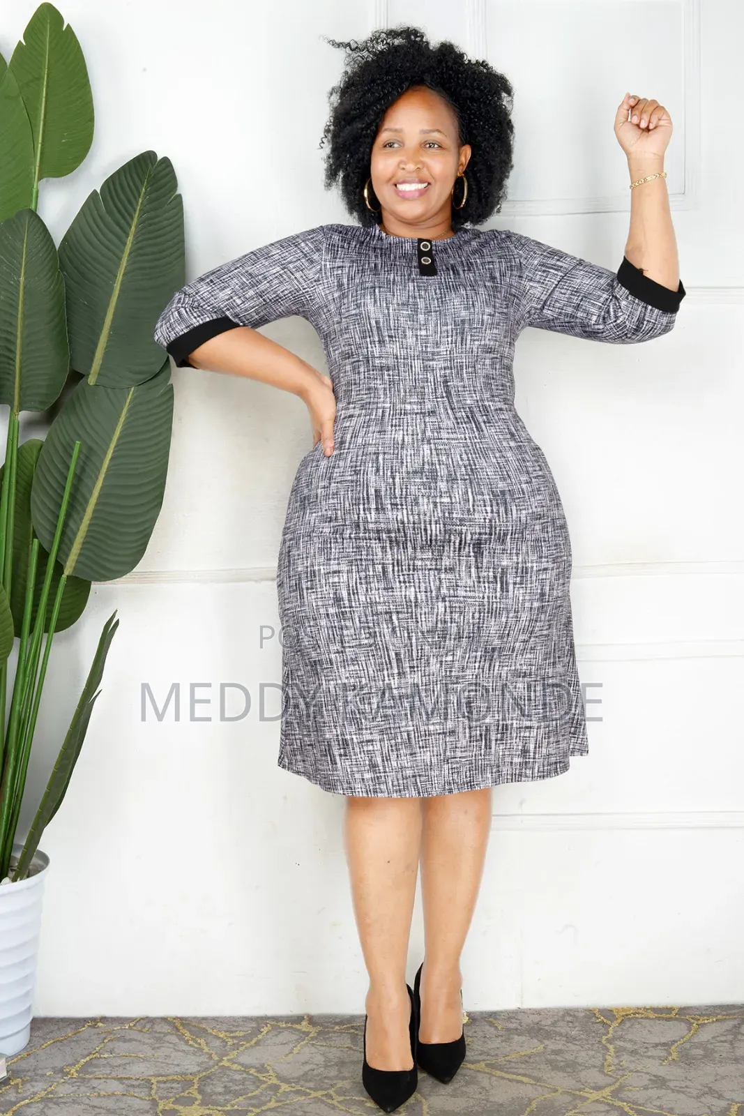 Classy Grey Shift Dress