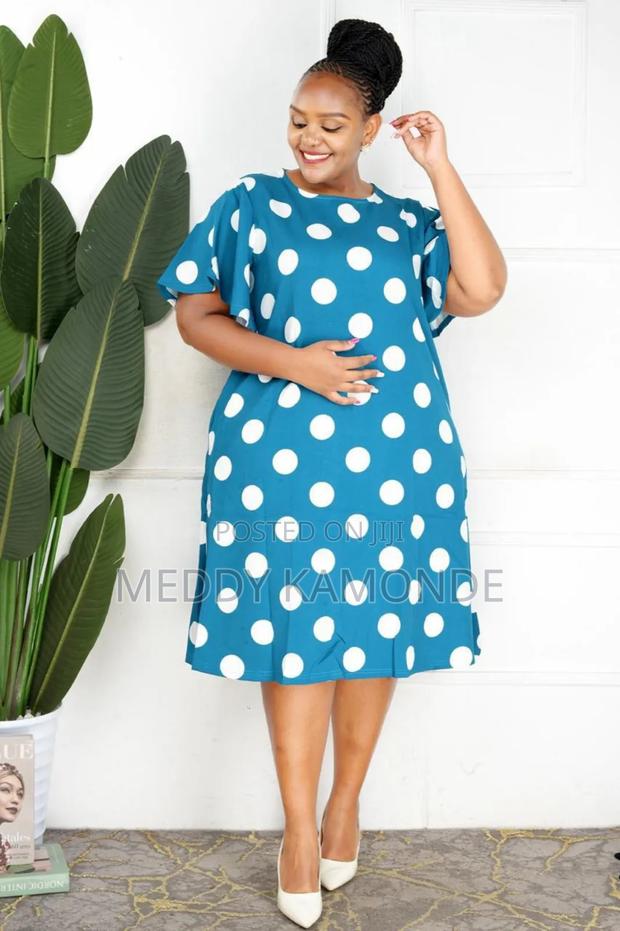 Black Blue Dotted Dress - thumbnail 2