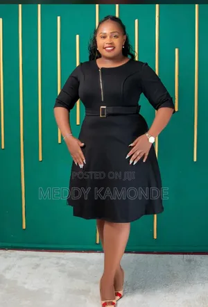 Green Black Cotton Skater Dress
