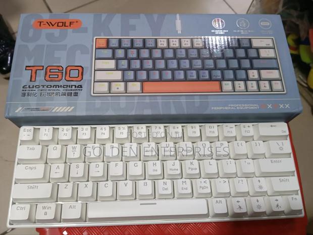 White Told T60 Mechanical Keyboard - main view