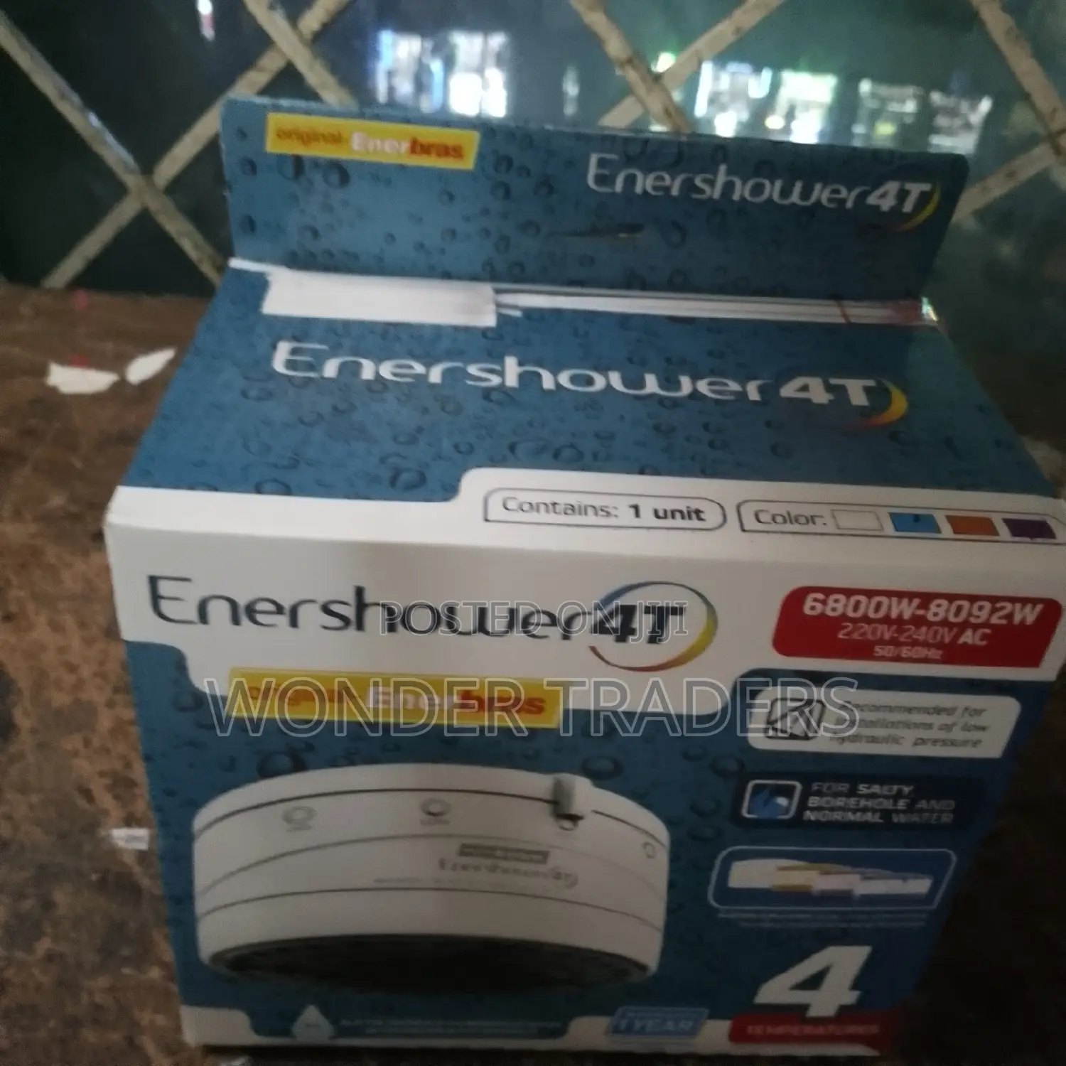 Enerbras Enershower 4T 6800W,Circle Shaped Shower