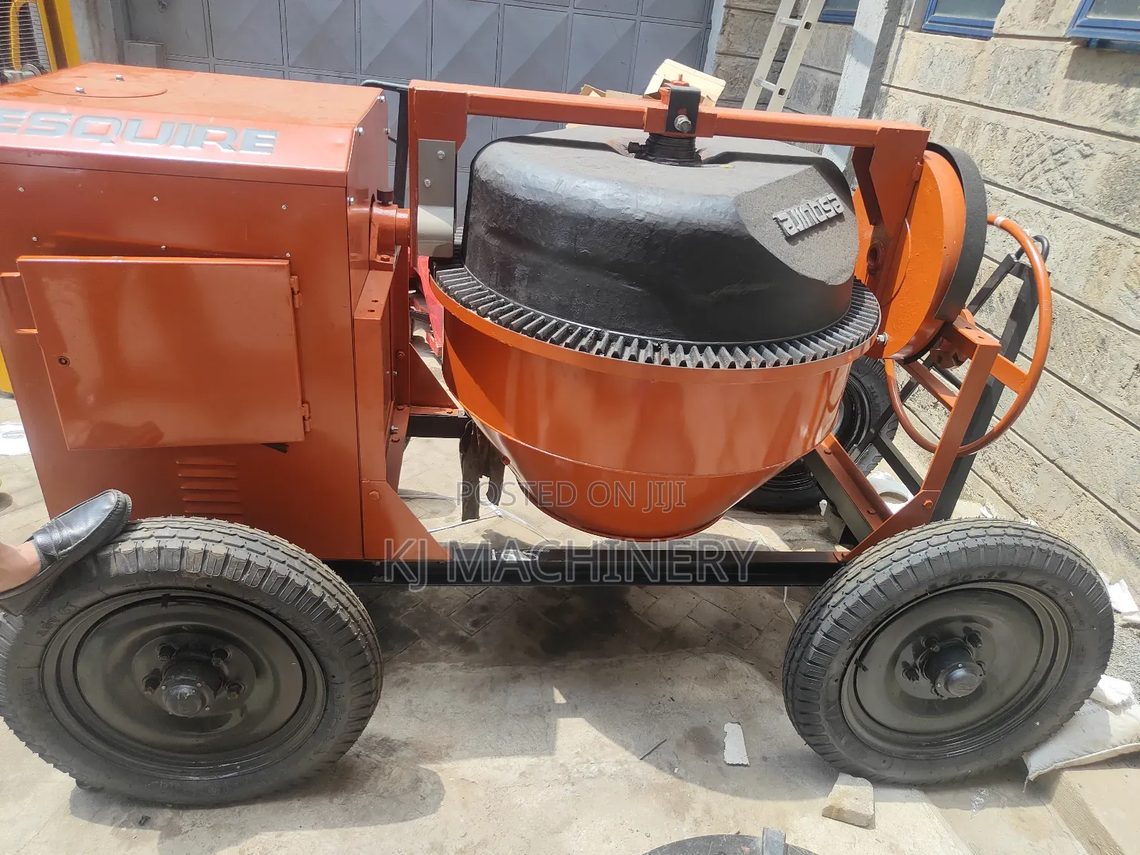 Titan 500l Concrete Mixer Diesel Powered Belt Driven