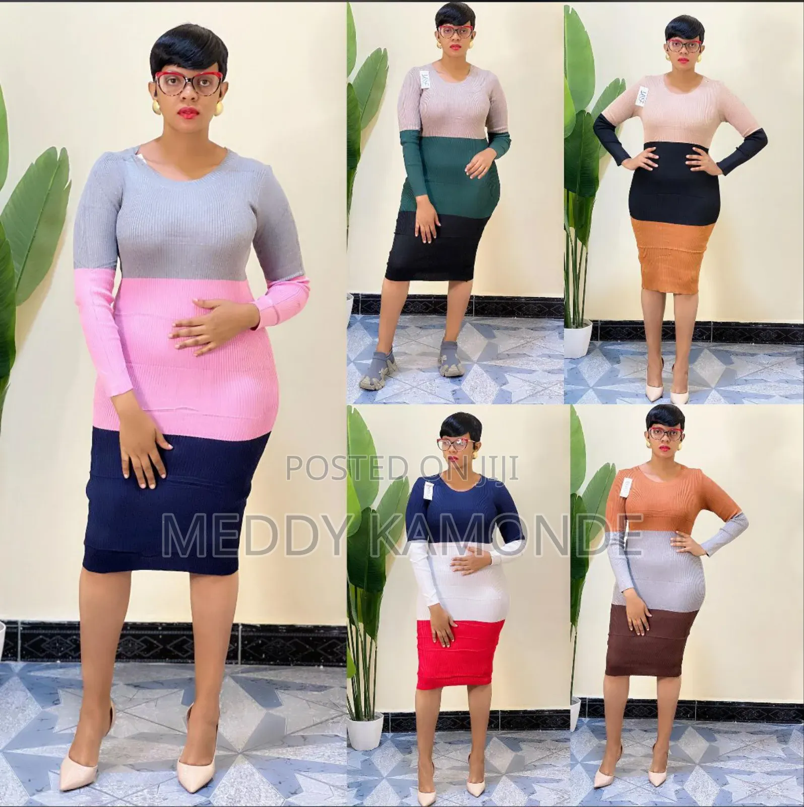 Blended Colour Sweater Dress