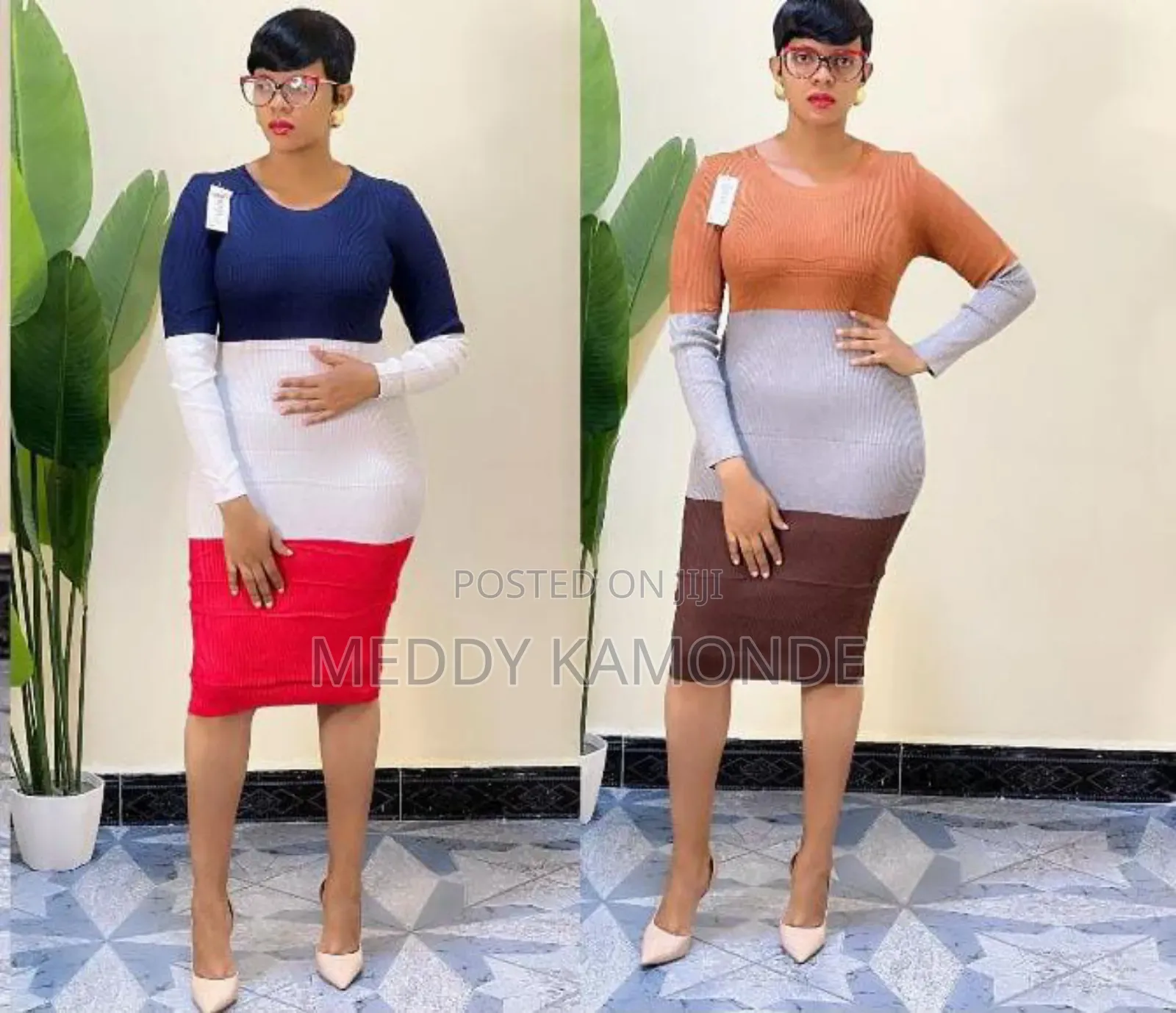Blended Colour Sweater Dress