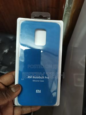 Blue Silicone Case for Xiaomi Redmi Note 9s - thumbnail 2