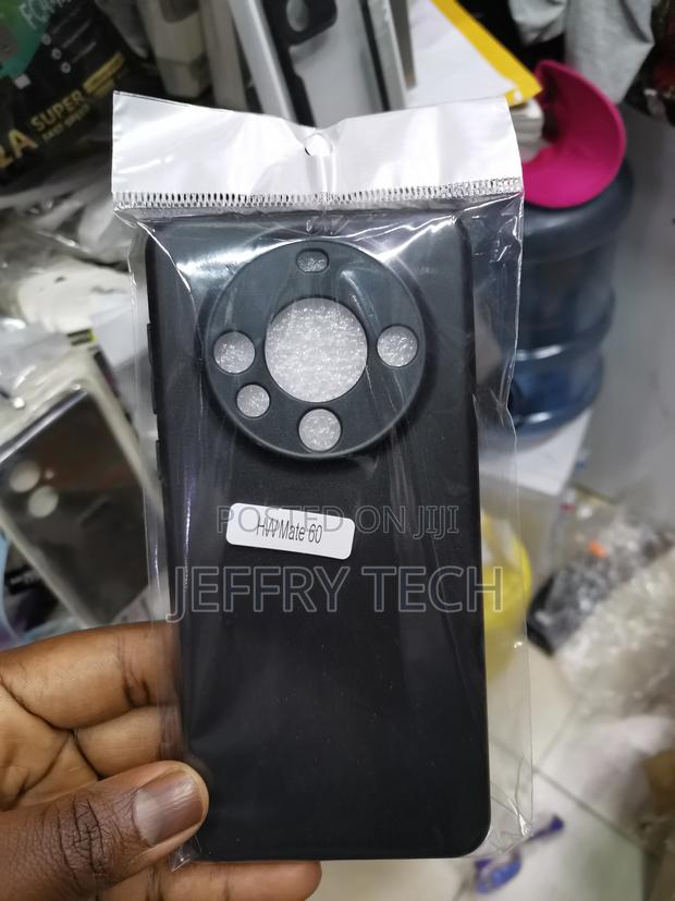 Huawei Mate 60, Black Flexible Silicone Slim Fit Soft Shell