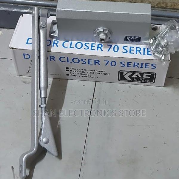 Speed Control 45-65kg Door Closer Silver Aluminium Alloy